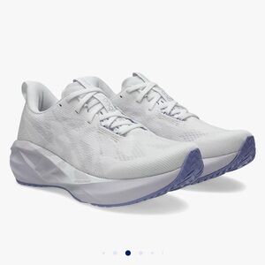 Asics White and Gray Athletic Shoes